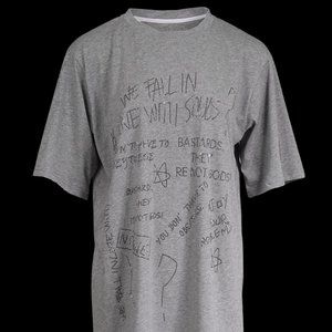 Shiny text T-shirt